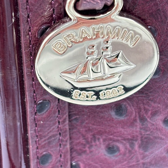 Brahmin Burgundy Handbag - Picture 3 of 8